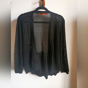 Belldini Black Mesh Cardigan